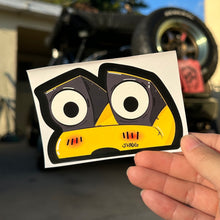 Load image into Gallery viewer, Miata Peeper Sticker  Sunburst Yellow