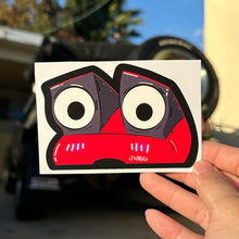 Load image into Gallery viewer, Miata Peeper Sticker Red
