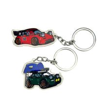 Load image into Gallery viewer, Jimmy Has No Garage Cute NA Miata Keychains-Pair