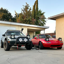 Load image into Gallery viewer, Godspeed Miata Rally/Offroad Coilover lift kit on a lifted miata MIEEP