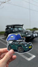 Load image into Gallery viewer, Jimmy Has No Garage Miata Stickers Mieep and real car