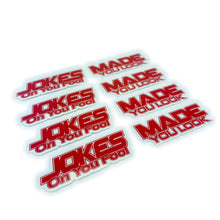 Load image into Gallery viewer, red te37 sticker xxr vors rota grid jokes on you made you look