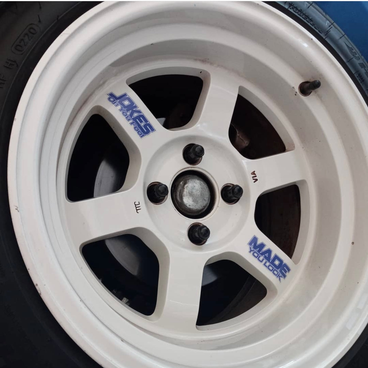 Funny Wheel Sticker Decal For Rota Grid MST Time Attack Vors XXR Wheel ...